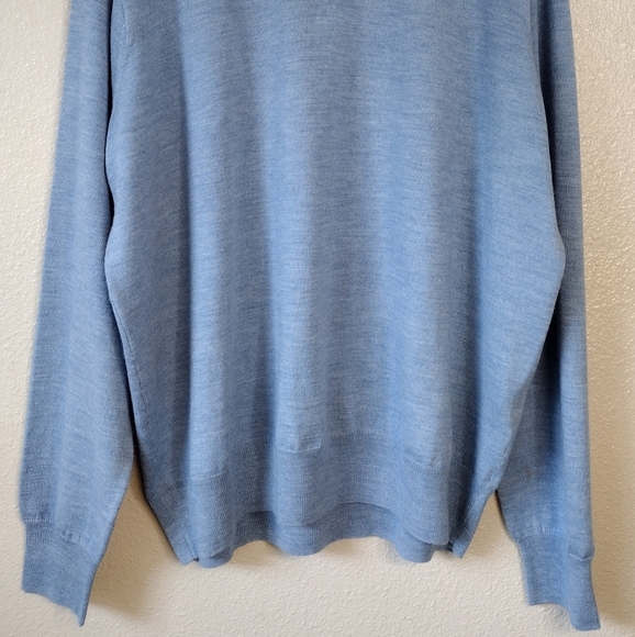NWT Peter Millar Merino Wool Silk Quarter Zip Long Sleeve Pullover Sweater - Picture 4 of 14